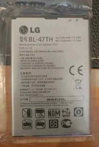 Batería de iones de litio para teléfono celular LG G Pro 2 OEM 3200 mAh 3,8 V 11,9 Wh BL-47TH EAC62298601 - Imagen 1 de 1