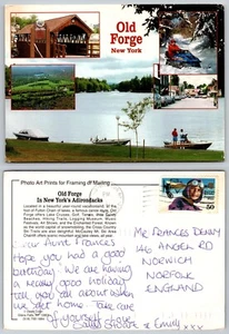 c20390 Old Forge New York USA postcard 1995 stamp - Picture 1 of 3