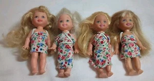 Mattel Barbie Kelly Club Dolls Lot Of 4 Little Sister  - Picture 1 of 2
