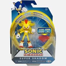 JAKKS Pacific Sonic The Hedgehog 4" Super Shadow Figure with Chaos Emerald