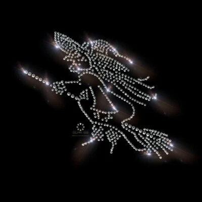 Strass Bügelbild, Hexe, Karneval, Applikation, Strassmotiv, Bügelbilder 120820 - Bild 1 von 3