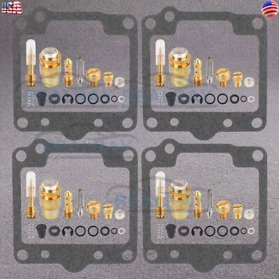 4x Kit de reparación de carburador para 1980-1983 Suzuki GS750 GS750E GS750L GS750T GS750S  Foto 1 de 4