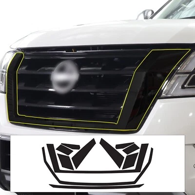 Подходит для Nissan Armada 2021-2024 внешняя решетка хромированная наклейка затемнение винил - Изображение 1 из 4