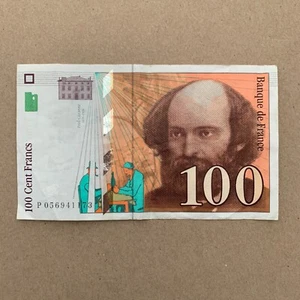 Paul Cezanne Paper Money FRANCE French 100 Francs 1998 Currency Banknote Note - Picture 1 of 4
