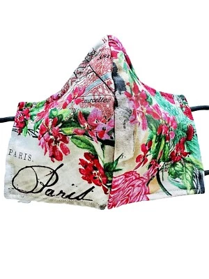 PARIS NEW* FASHION HANDMADE DOUBLE LAYER~FABRIC~REUSABLE~UNIQUE FACE MASK - Image 1 of 4