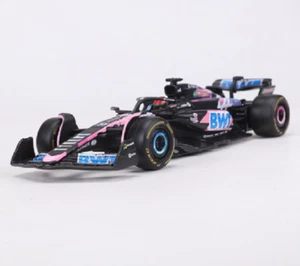 Bburago 1:43 F1 2024 BWT Alpine A524 #31 Esteban Ocon Model Car with Helmet - Picture 1 of 2