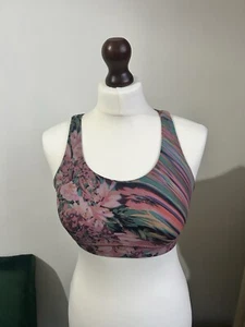 LULULEMON UK 8 (US 4) Energy Bra Long Line Medium Support, B–C Floral Design - Picture 1 of 7