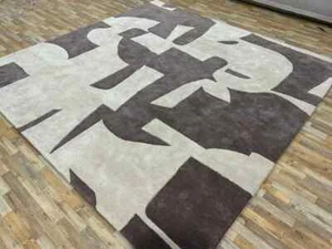 |8x10|8x12|9x12| Rug Hand Tufted Wool & Viscose Carpet Area Rug handmade new rug - Picture 1 of 5