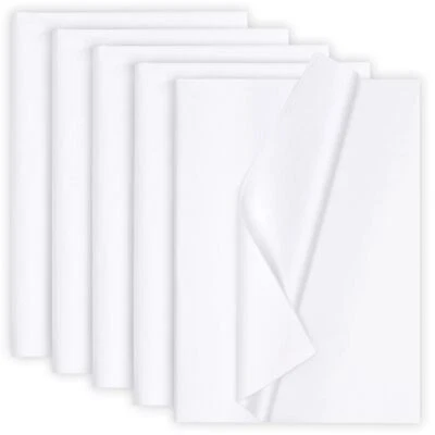 130 Sheets 20x14 Inch White Tissue Paper Acid Free Gift Bags Wrapping Paper - Image 1 of 4
