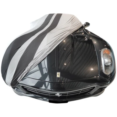 Indoor car cover fits Ferrari 599 GTB Fiorano bespoke Grey with black stripin... Foto 1 de 4