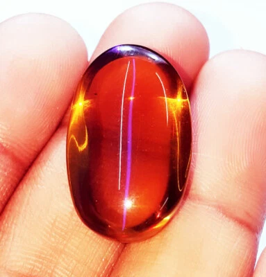 Gema certificada de ópalo sintético negro y dorado australiano de 28,90 quilates de piedra preciosa suelta Foto 1 de 4