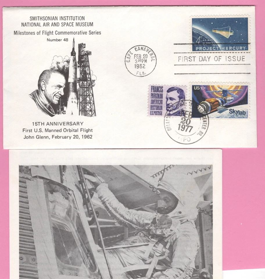 USA 1193 - FDC  Mercury stamp on Milestones combo  cachet - Image 1 of 1