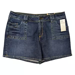 Vintage Y2K L.A. Blues Denim Shorts Womens Size 20W (38x5) Rodeo Blue Jean NWT - Picture 1 of 9
