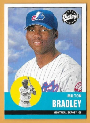 MILTON BRADLEY MONTREAL EXPOS #250 - UPPER DECK VINTAGE NM-MT 2001 - Image 1 of 2