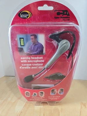 Cyber Acoustic AC-740 Hook Around-the-Ear Single Headset for Laptop Computer PC - Image 1 of 4