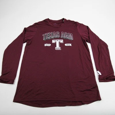 Texas A&M Aggies adidas Long Sleeve Shirt Men's Maroon New - Image 1 of 4