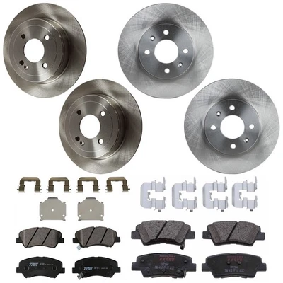 KIT-073024-5469 TRW Juego de 4 ruedas discos de freno y kits de pastillas delanteras y traseras para acento Foto 1 de 4