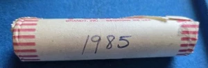 1985 (P) "BU" LINCOLN MEMORIAL CENT PENNY ROLL 50 COINS -S - Picture 1 of 3