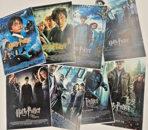 Harry Potter Complete 8 Poster Set 13x19” | All Films | Unframed Premium Prints - Picture 1 of 6