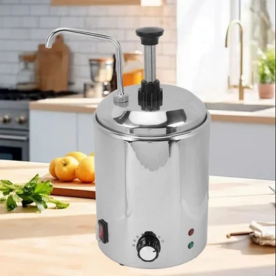 Hot Nacho Cheese Warmer With Pump Stainless Steel Temperature Adjustment 360 HPT - Image 1 of 4