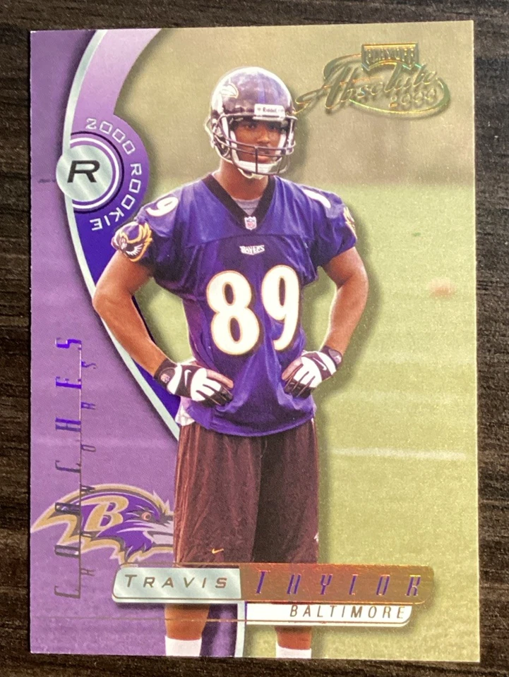 2000 Playoff Absolute #156 Travis Taylor RC Baltimore Ravens /300 - Image 1 of 2