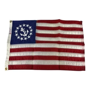 Dettra 16x24 Nylon US Yacht Fähnrich 13 Sterne Flagge aus Nachlass des 3. Astronauten - Bild 1 von 8