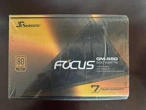 SeaSonic SSR-550FM Focus GM-550 550W 80+ Gold Semi-Modular ATX PSU (NEW) - Picture 1 of 9