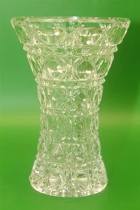 LEAD CRYSTAL FEDERAL VASE 4" TALL X 2 3/4" WIDE NO BOX - Picture 1 of 3