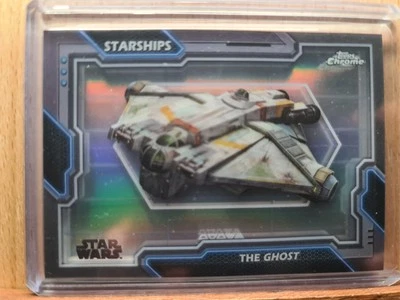 The Ghost #S-3 Star Ships of Hera Syndulla 2024 Topps Chrome Star Wars S0108A - Image 1 of 2