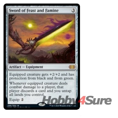 Sword Of Feast And Famine M/NM Magic: The Gathering MTG Double Masters - Image 1 of 1