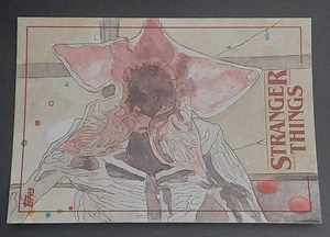 Tarjeta artística 2018 Topps Stranger Things Demogorgon boceto de Roy cubierta 1/1 - Imagen 1 de 2