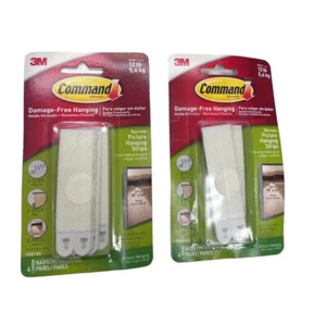 3M 17207-ES Narrow Picture Hanging Strips (LOT OF 2 PACKS) **SALE** - Picture 1 of 1