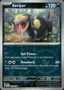 Pokemon Seviper 128/198 Holograma Inverso Escarlata y Violeta Casi Nuevo - Imagen 1 de 1