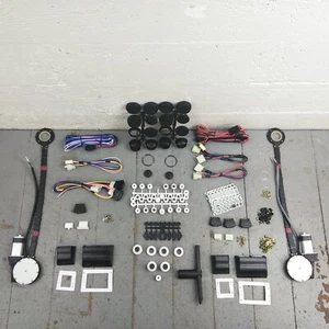 1971-1996 Chevy GMC G-Series Van Power Window Motor Conversion Kit w/ Switches - Picture 1 of 6
