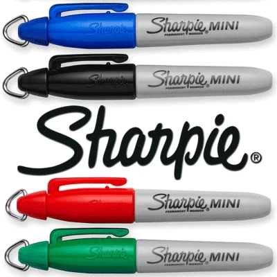 SHARPIE MINI MARKER STIFTE / GOLFBALL MARKIERSTIFTE / VERSCHIEDENE FARBEN X 72ER PACK