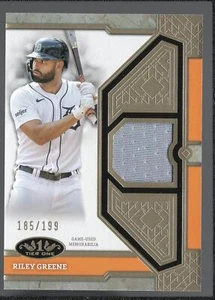 2024 Topps Tier One #T1R-RG Riley Greene Tier One Relics #/199 - Picture 1 of 2