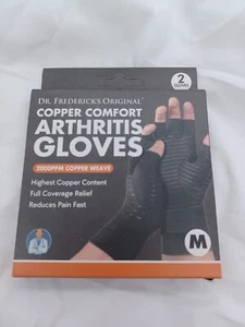 Dr. Frederick's Original Copper Comfort Arthritis Glove- 2 Gloves size M - Picture 1 of 5