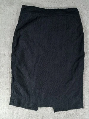 Falda recta de encaje de algodón negro Marc Jacobs para mujer 2 Foto 1 de 4