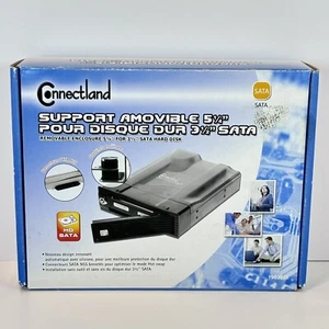 Connectland Support Amovible 5 1/4” 3 1/2” SATA Hard Disk Removable Enclosure - Picture 1 of 9