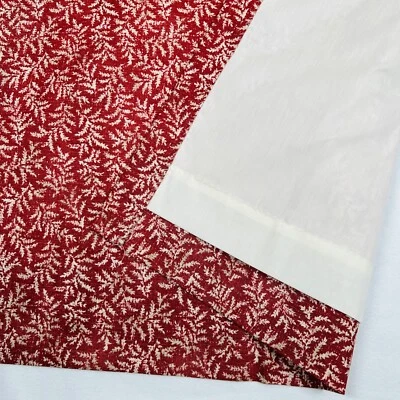 Panel cortina Waverly carmesí helecho rojo media ventana 29x42 Foto 1 de 4