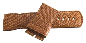 LOCMAN 31mm x 30mm Brown Leather Watch Band - Picture 1 of 3