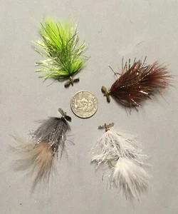 SPINNER BAITFISH SIZE 4 HOOK WET FISHING TROUT BASS - Picture 1 of 5