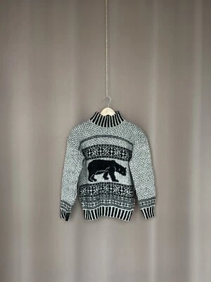 Emporio Armani Mohair/Wool Mens Sweater Vintage Knit Jumper Size 44 Long Sleeve - Image 1 of 4