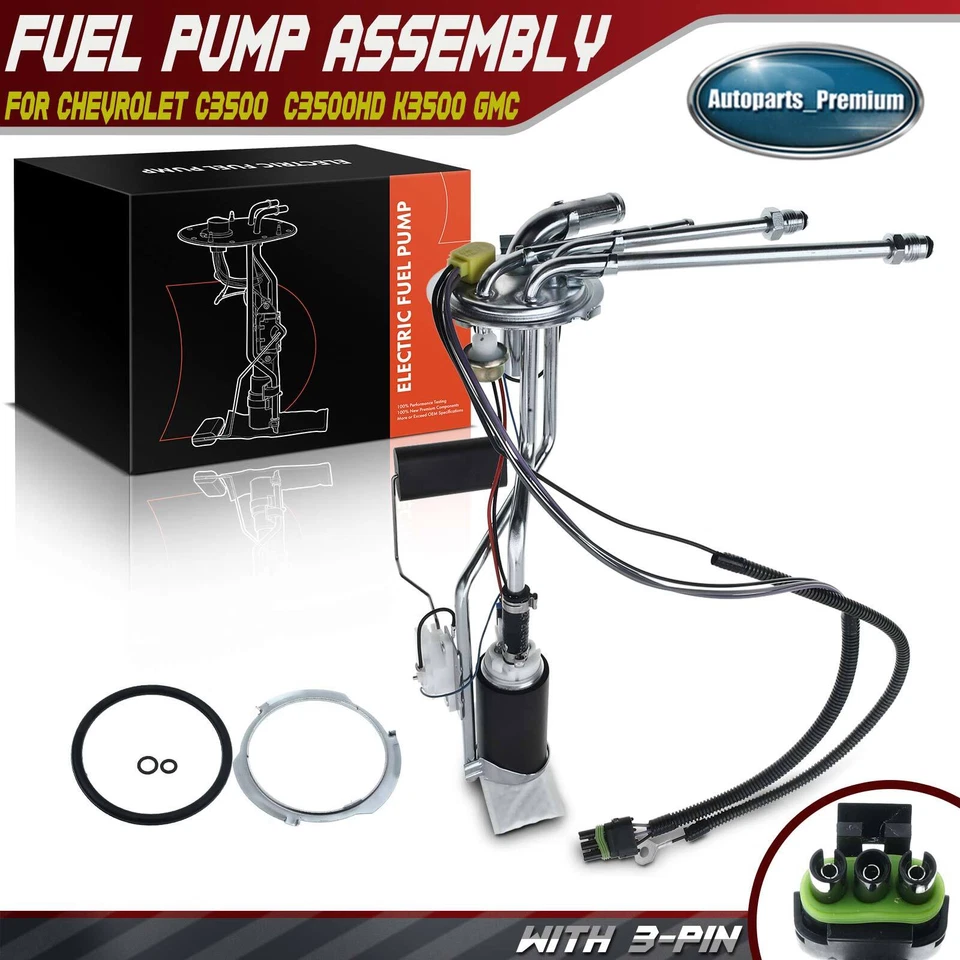 Conjunto de bomba de combustível para Chevrolet C3500 C3500HD K3500 GMC 1990-1995 V8 5.7L 7.4L - Imagem 1 de 4