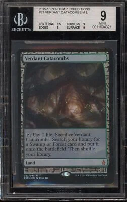 Magic the Gathering MTG Verdant Catacombs Zendikar Expeditions Foil #23 BGS 9 - Image 1 of 2