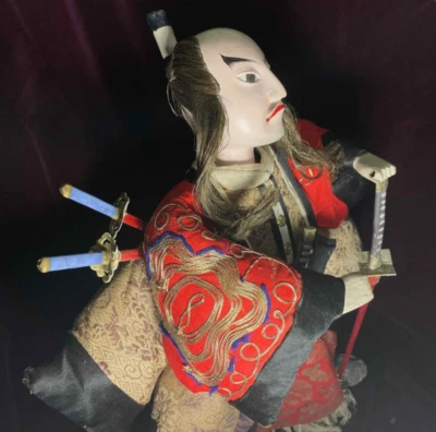 AUTÉNTICO GUERRERO SAMURAI FEROZ EDO TAKEDA*GOFUN*KATANA*ESPADA*SEDA CON BORDADO DORADO Foto 1 de 4