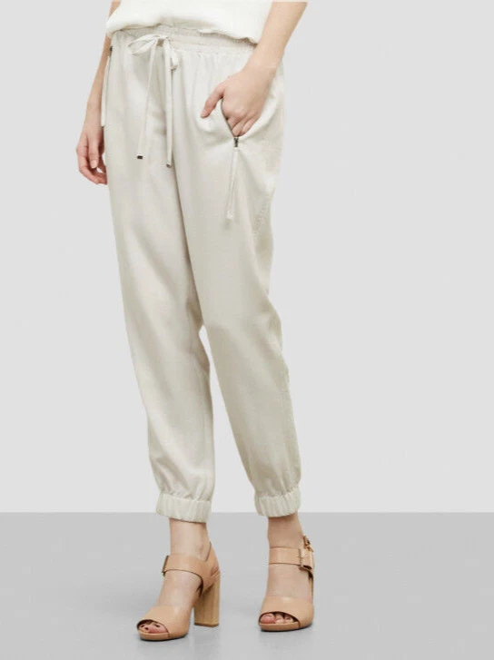 $79 KENNETH COLE NUEVA YORK Mujer Tencel Jogger Pantalón Tencel Pebble Talla XL Foto 1 de 1