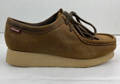 Clarks  Womens Brown Leather Ankle Shoes 26060499 Size 6 - Image 1 of 4