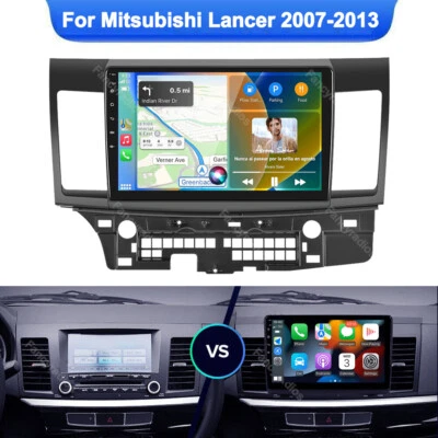 10.1'' Android 13 Car Stereo GPS WiFi CarPlay For Mitsubishi Lancer 2007-2013 - Image 1 of 4
