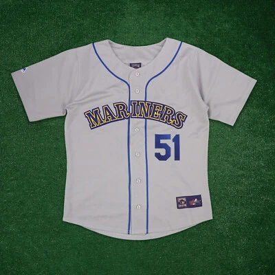 Camiseta deportiva gris de carretera Ichiro Suzuki 1989 Seattle Mariners Cooperstown para hombre Foto 1 de 4